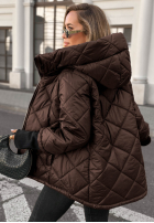 Pikowana Jacke z kapturem Rainy Sunday Burgunderrot