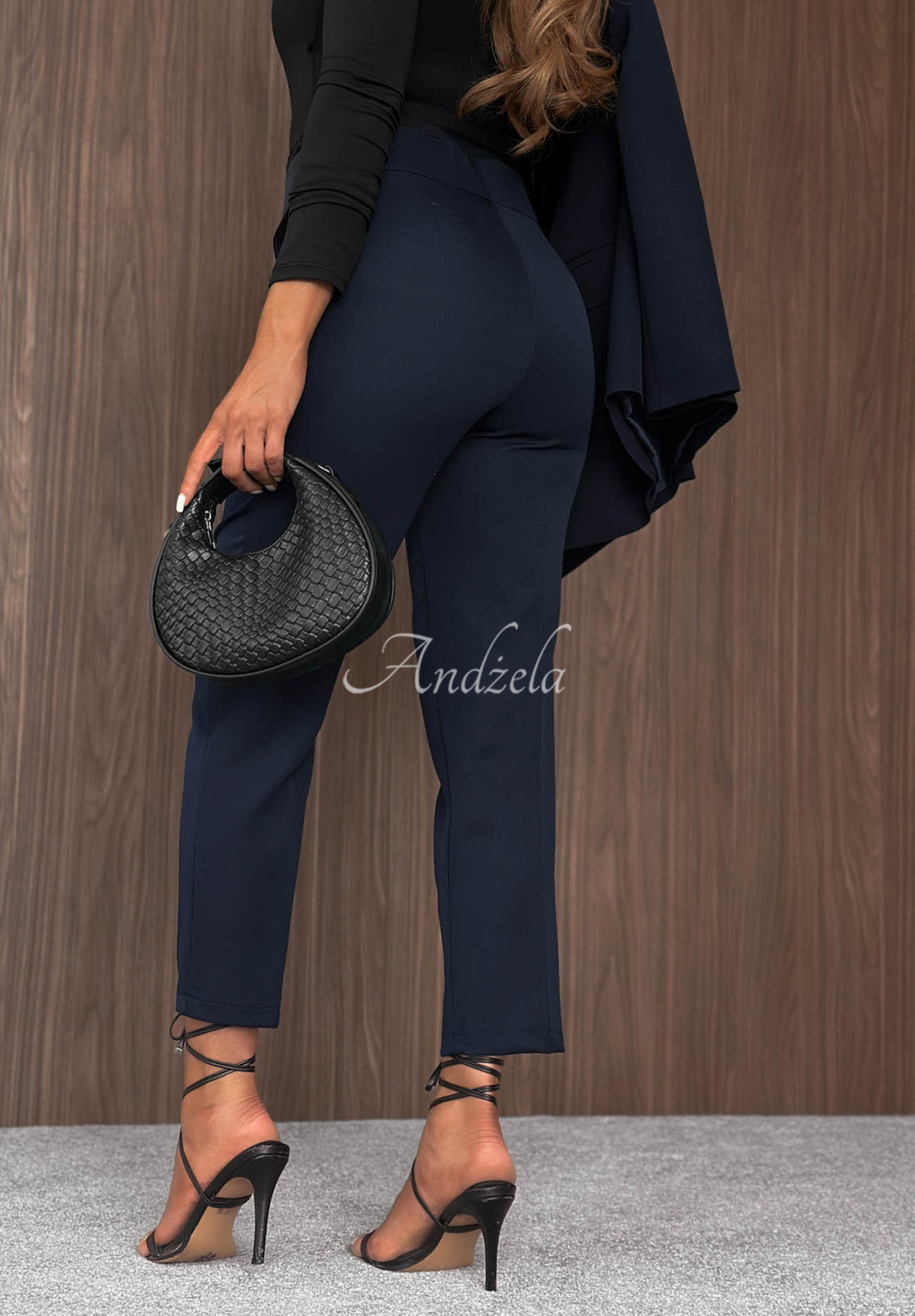 Elegante Zigarettenhose Runway Ready Dunkelblau