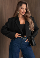 Krótka Blazer Modern Aura Schwarz
