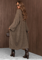 Długi Cardigan Cozy Haven Schwarz