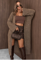 Długi Cardigan Cozy Haven Schwarz