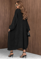 Długi Cardigan Cozy Haven Schwarz