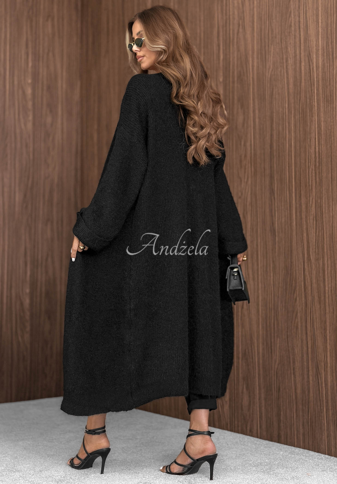 Langer Cardigan Cozy Haven Schwarz