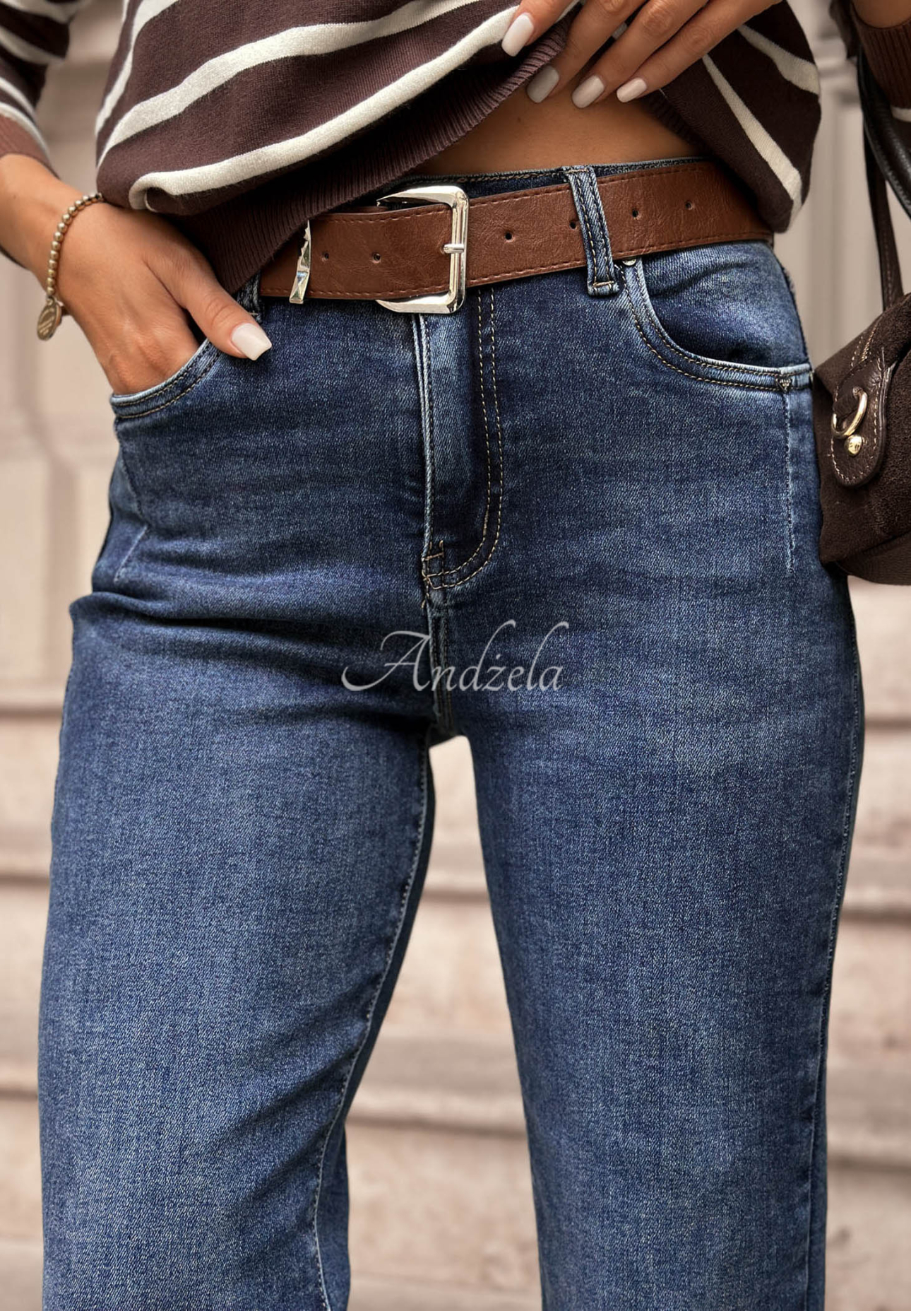 Jeanshose baggy fit Still Moments dunkelblau