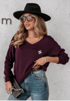 Pullover z dekoltem Caffe Latte Gelb