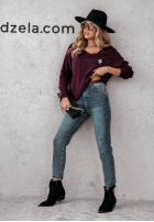 Pullover z dekoltem Caffe Latte Gelb