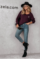 Pullover z dekoltem Caffe Latte Gelb