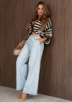 Hose Jeans wide leg Cool Days Hellblau