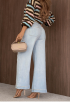 Hose Jeans wide leg Cool Days Hellblau