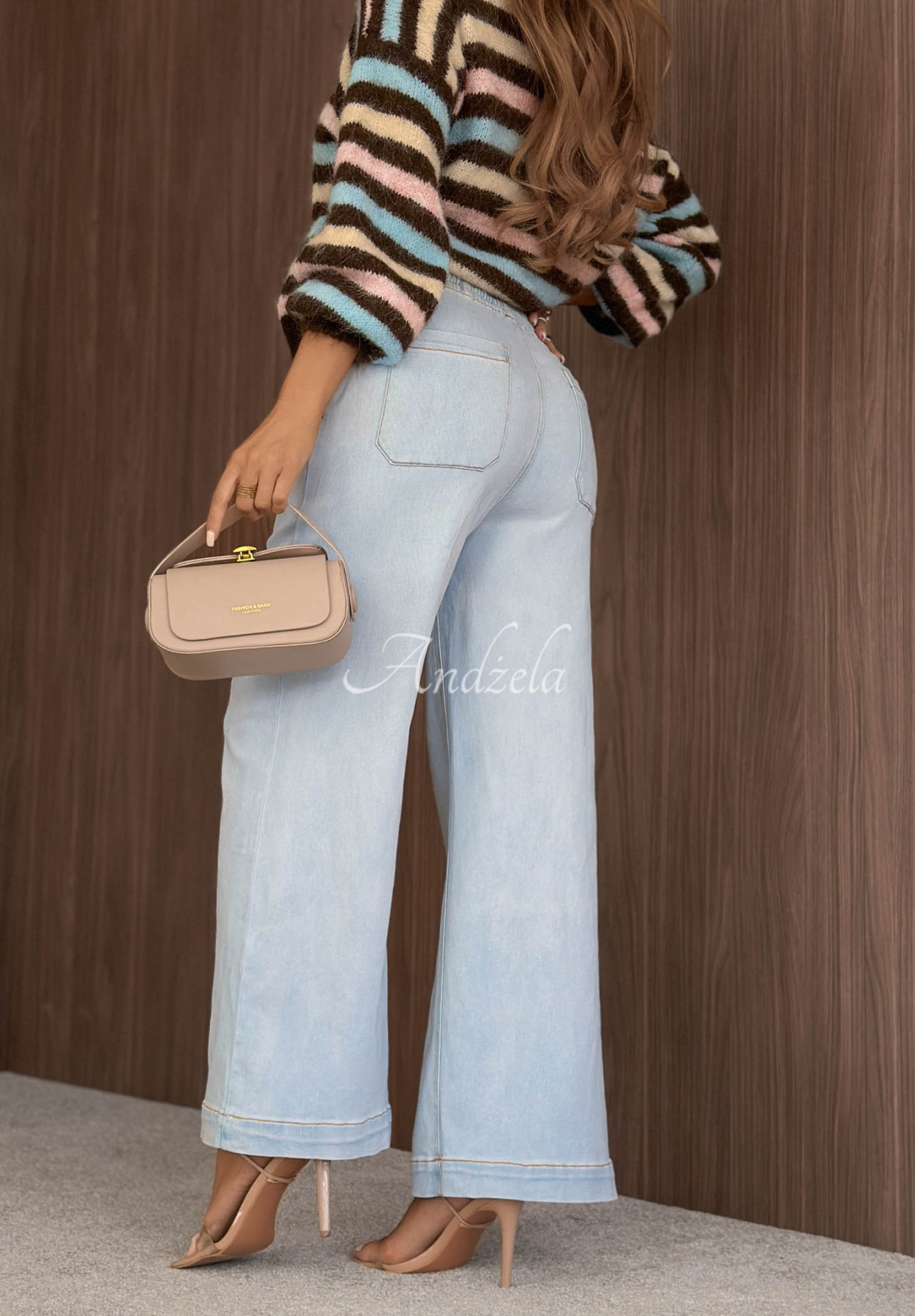 Jeanshose wide leg Cool Days Hellblau