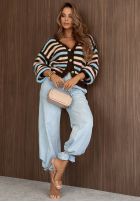 Hose Jeans wide leg Cool Days Hellblau