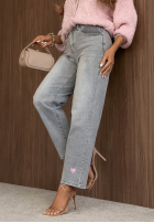 Hose Jeans mom fit TTimeless Style jasnoszare