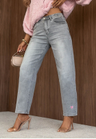 Hose Jeans mom fit TTimeless Style jasnoszare