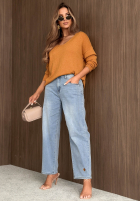 Hose Jeans mom fit Casual Vibes Hellblau