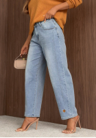 Hose Jeans mom fit Casual Vibes Hellblau