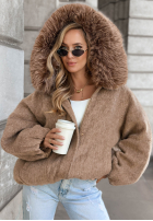 Krótka Jacke bomberka z futerkiem Cozy Story Beige