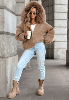 Krótka Jacke bomberka z futerkiem Cozy Story Beige