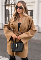Leicht Mantel z paskiem Keep Dreaming Camel