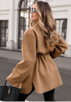 Leicht Mantel z paskiem Keep Dreaming Camel
