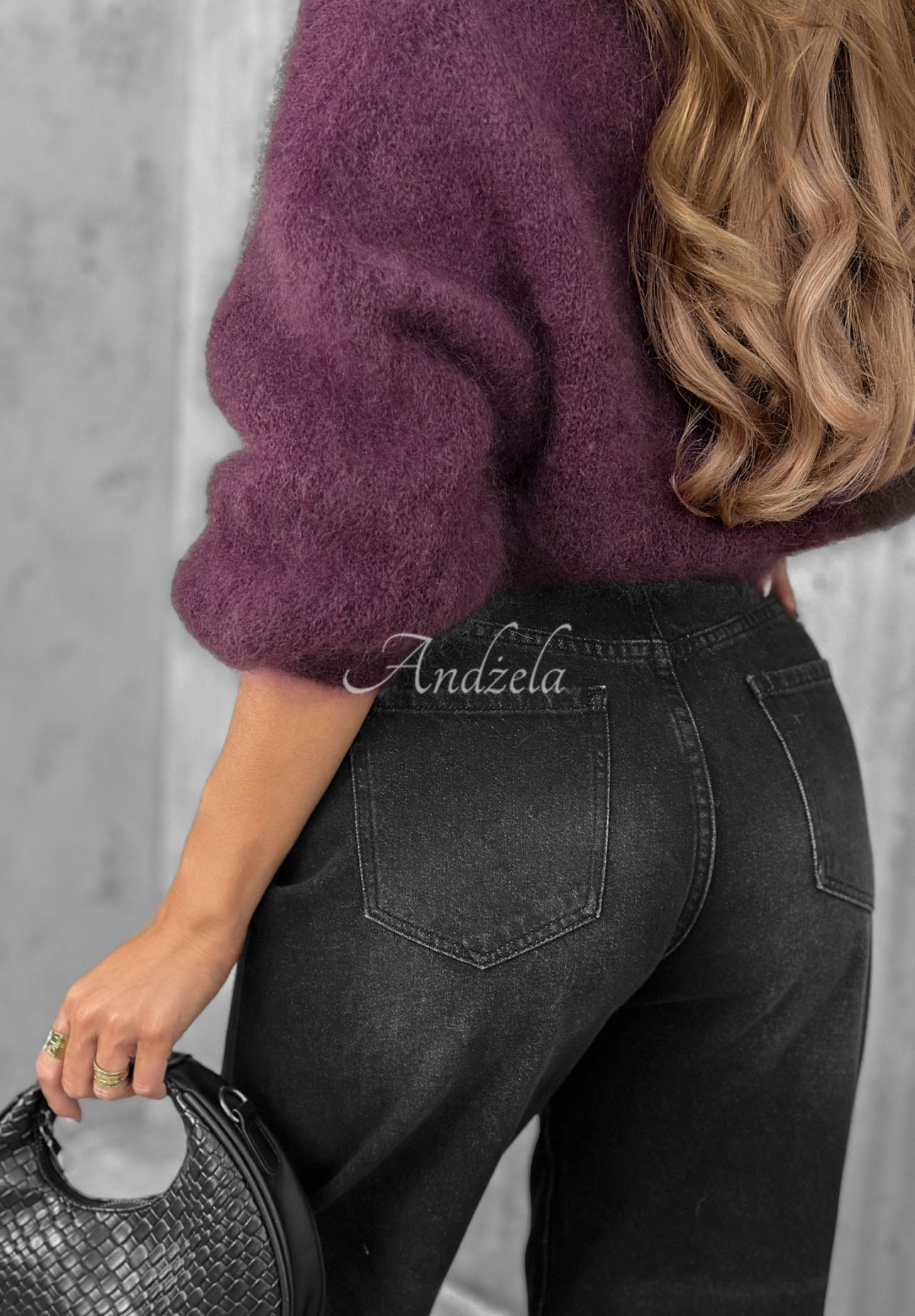 Ballon-Jeans mit Gürtel Nothing Serious Schwarz