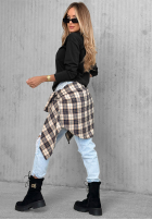 Bawełniana Bluse z długim rękawem Simple Chic Ecru