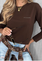 Bawełniana Bluse z długim rękawem Simple Chic Ecru