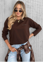Bawełniana Bluse z długim rękawem Simple Chic Ecru