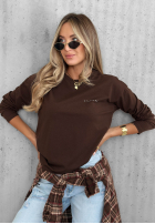 Bawełniana Bluse z długim rękawem Simple Chic Ecru