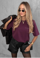 Bawełniany T-Shirt Everyday Love z napisem Ecru