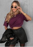 Bawełniany T-Shirt Everyday Love z napisem Ecru