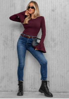 Hose Jeans skinny z paskiem For No Reason Blau
