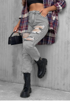 Hose Jeans skinny z przetarciami Chase Me Grau