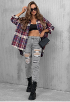 Hose Jeans skinny z przetarciami Chase Me Grau