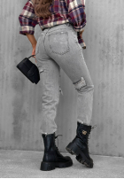 Hose Jeans skinny z przetarciami Chase Me Grau