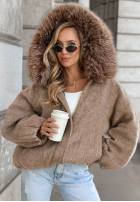 Krótka Jacke bomberka z futerkiem Cozy Story Beige