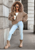 Krótka Jacke bomberka z futerkiem Cozy Story Beige