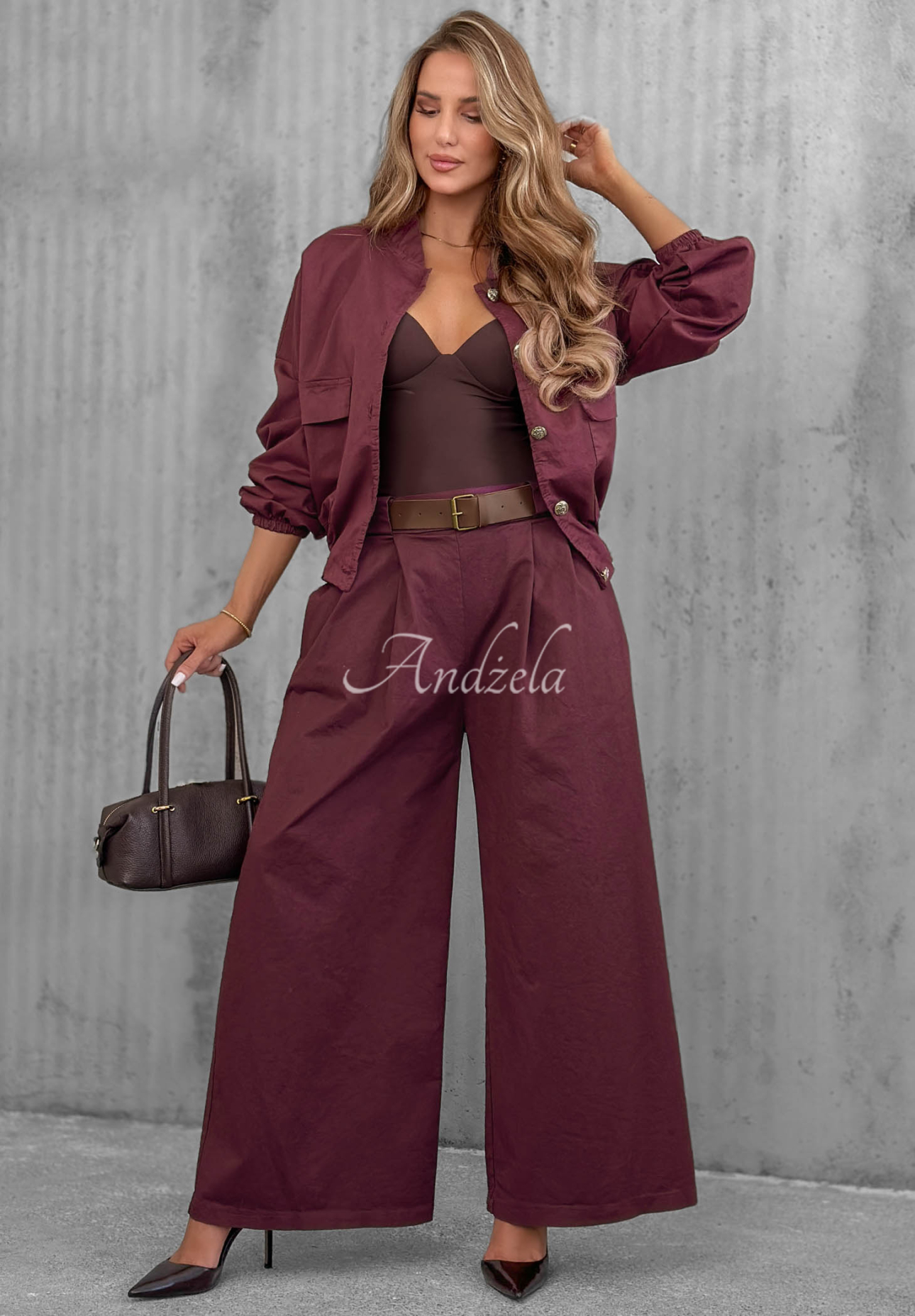 Bomberjacke aus Baumwolle Iconic Style Beerenfarben