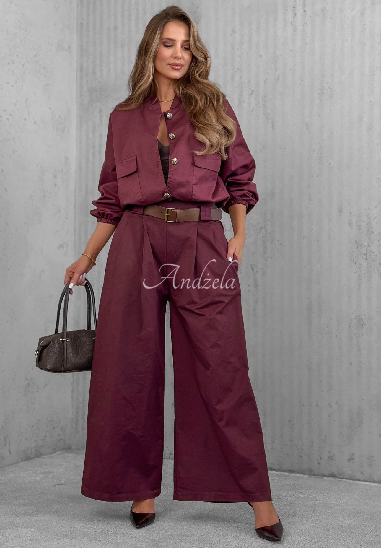 Bomberjacke aus Baumwolle Iconic Style Beerenfarben