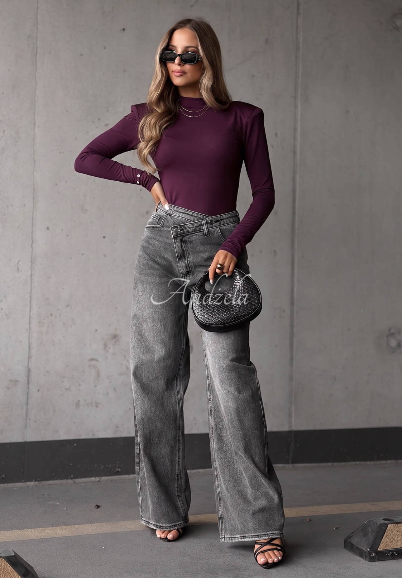 Viskosebluse mit langen Ärmeln Soft Classics Beerenfarben