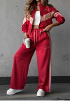 Sweat Set Rive Gauche czekoladowo-Rosa