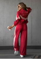 Sweat Set Rive Gauche czekoladowo-Rosa