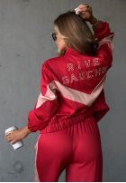 Sweat Set Rive Gauche czekoladowo-Rosa