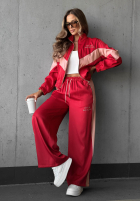 Sweat Set Rive Gauche czekoladowo-Rosa
