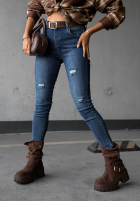 Hose Jeans skinny z przetarciami Just A Little Blau