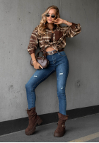Hose Jeans skinny z przetarciami Just A Little Blau