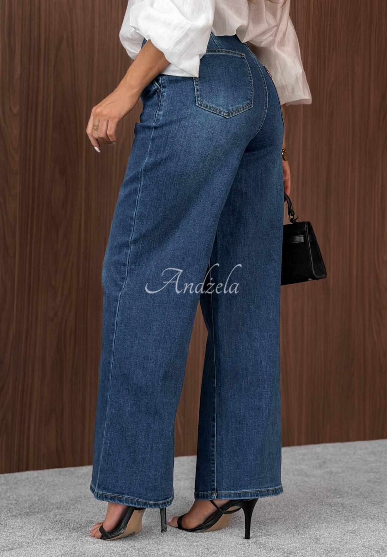 Jeanshose wide leg Second Thoughts Blau