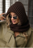Schlauchschal balaclava z wiązaniem Frosty Charm Ecru