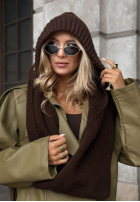 Schlauchschal balaclava z wiązaniem Frosty Charm Ecru