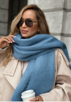 Miękki Schal z frędzlami Snow Darling Mokkafarben