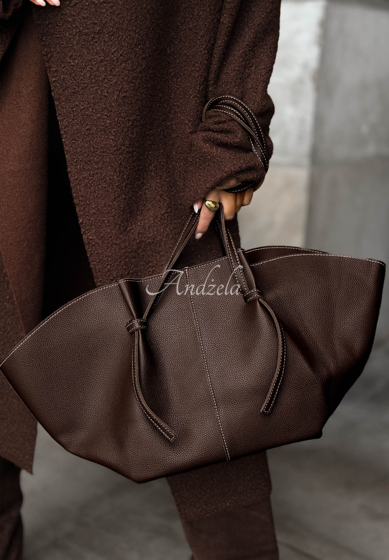 Ledertasche Only For You Schokoladenbraun